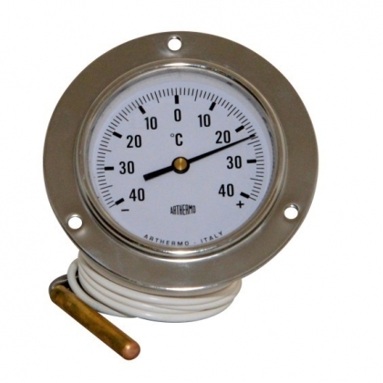 Thermometer F 84 FA, Capillary Length 1500mm, Stainless Steel Front Flange (80 mm, 50/350 °С)