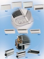 Fan Coils Series Wx5, for standard wall mounting, with front grille