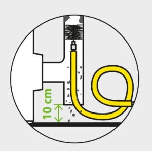 Комплект за почистване на комин -  две четки ф 80 и ф 100мм + "жило" 3 м и помощна четка с гъвкава връзка