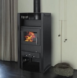 Stove type fireplace
